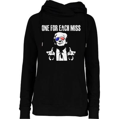 Trump One For Each Miss Womens Funnel Neck Pullover Hood