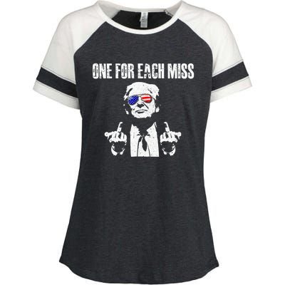 Trump One For Each Miss Enza Ladies Jersey Colorblock Tee