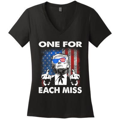 Trump One For Each Miss Women's V-Neck T-Shirt