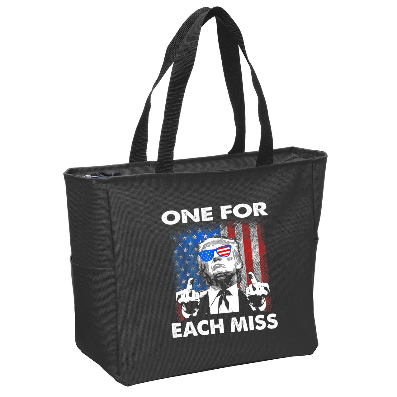 Trump One For Each Miss Zip Tote Bag