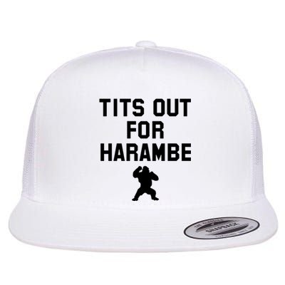 Tits Out For Harambe Flat Bill Trucker Hat