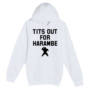 Tits Out For Harambe Premium Pullover Hoodie