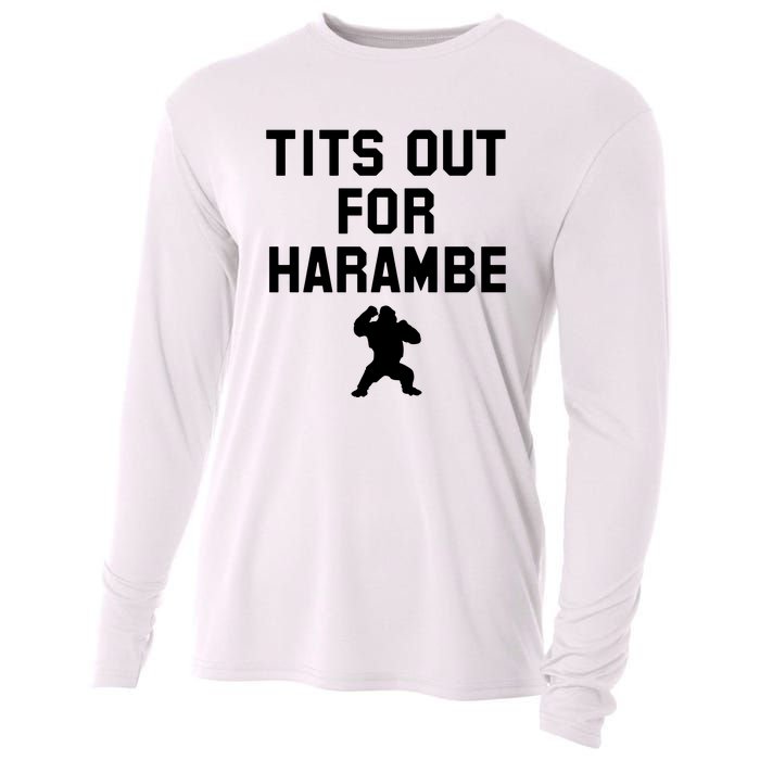 Tits Out For Harambe Cooling Performance Long Sleeve Crew