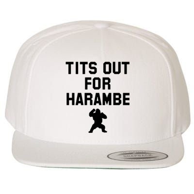 Tits Out For Harambe Wool Snapback Cap