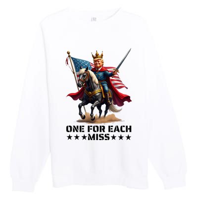 Trump One For Each Miss Trump Premium Crewneck Sweatshirt