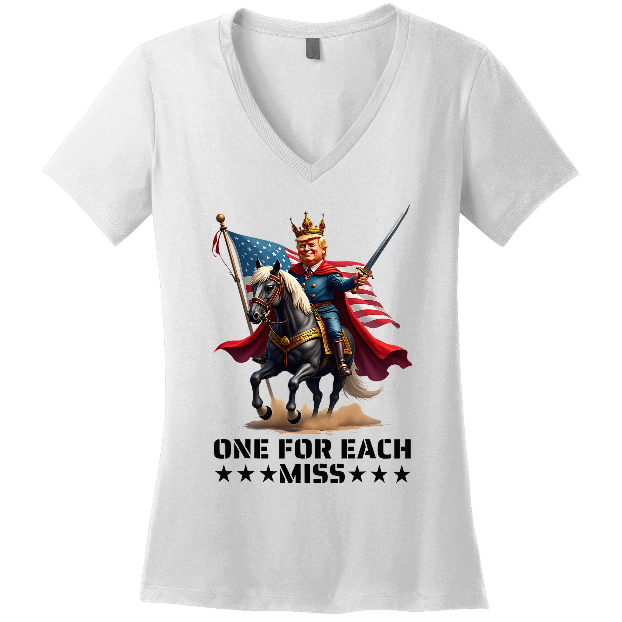 Trump One For Each Miss Trump Women's V-Neck T-Shirt