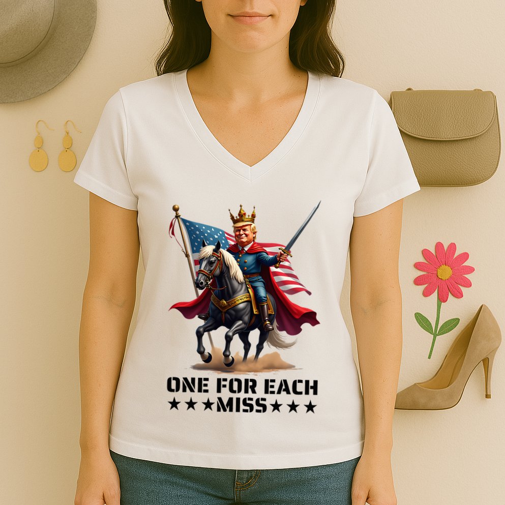 Trump One For Each Miss Trump Women's V-Neck T-Shirt
