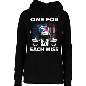 Trump One For Each Miss Womens Funnel Neck Pullover Hood