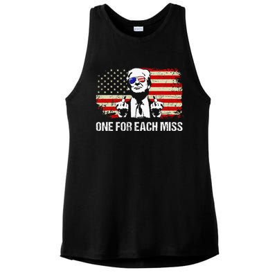 Trump One For Each Miss Trump Vote Trump 2024 America Ladies PosiCharge Tri-Blend Wicking Tank