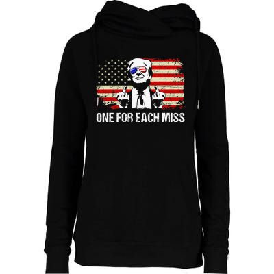 Trump One For Each Miss Trump Vote Trump 2024 America Womens Funnel Neck Pullover Hood