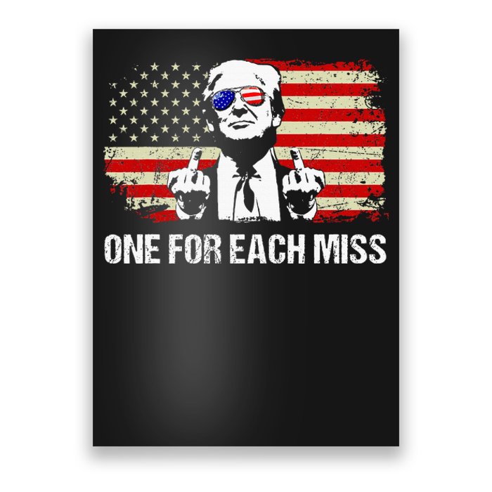 Trump One For Each Miss Trump Vote Trump 2024 America Poster