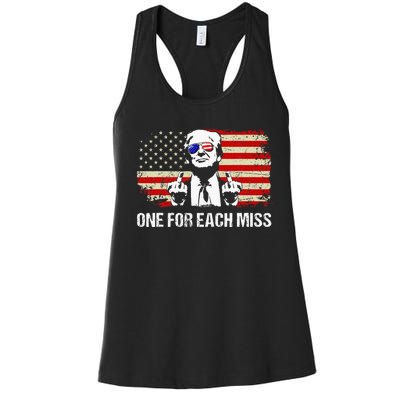 Trump One For Each Miss Trump Vote Trump 2024 America Women's Racerback Tank