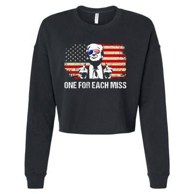 Trump One For Each Miss Trump Vote Trump 2024 America Cropped Pullover Crew