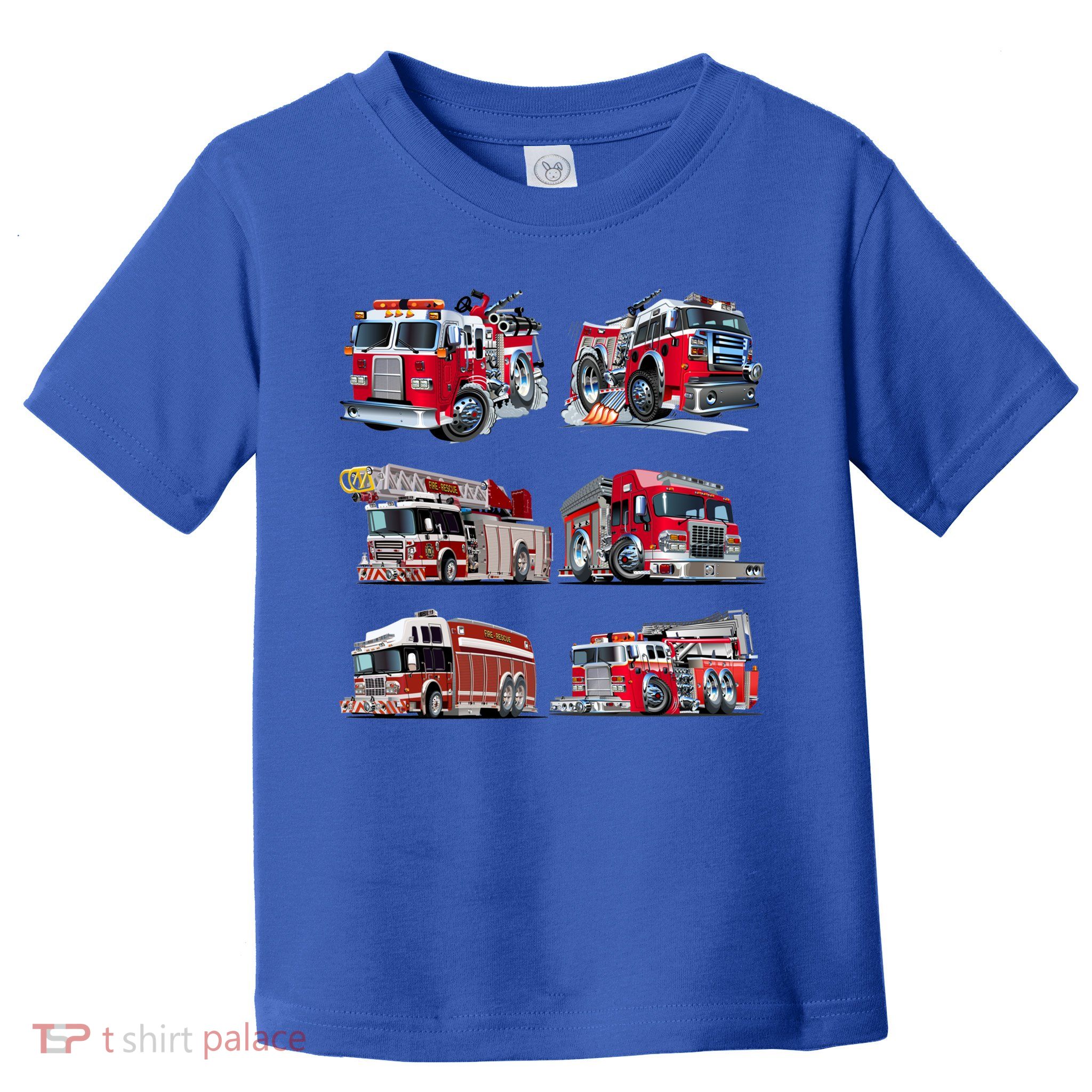 Types Of Fire Truck Boy Toddler Firefighter Xmas Funny Gift Toddler T-Shirt