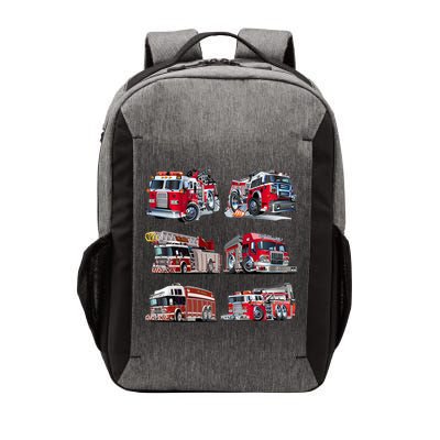 Types Of Fire Truck Boy Toddler Firefighter Xmas Funny Gift Vector Backpack