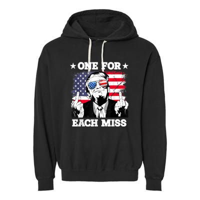 Trump One For Each Miss Trump Vote 2024 America Usa Garment-Dyed Fleece Hoodie