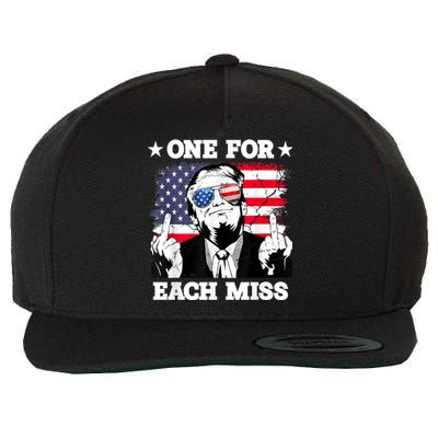 Trump One For Each Miss Trump Vote 2024 America Usa Wool Snapback Cap