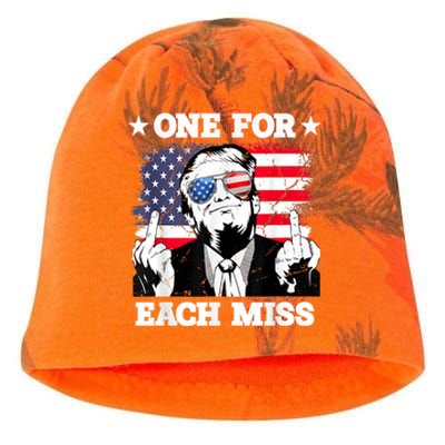 Trump One For Each Miss Trump Vote 2024 America Usa Kati - Camo Knit Beanie