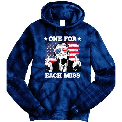 Trump One For Each Miss Trump Vote 2024 America Usa Tie Dye Hoodie