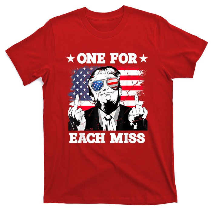 Trump One For Each Miss Trump Vote 2024 America Usa T-Shirt