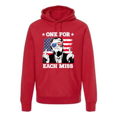 Trump One For Each Miss Trump Vote 2024 America Usa Premium Hoodie