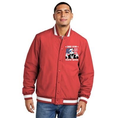 Trump One For Each Miss Trump Vote 2024 America Usa Insulated Varsity Jacket