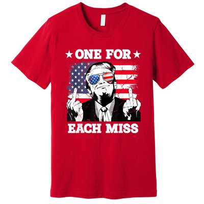 Trump One For Each Miss Trump Vote 2024 America Usa Premium T-Shirt