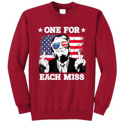 Trump One For Each Miss Trump Vote 2024 America Usa Tall Sweatshirt