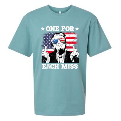 Trump One For Each Miss Trump Vote 2024 America Usa Sueded Cloud Jersey T-Shirt