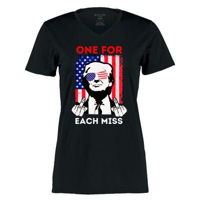 Trump One For Each Miss Women's Momentum V-Neck T-Shirt