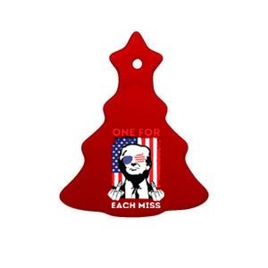 Trump One For Each Miss Ceramic Tree Ornament