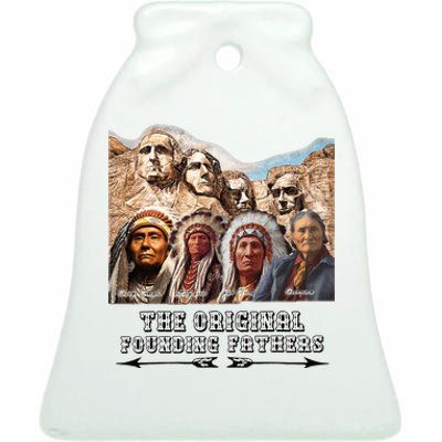 The Original Founding Fathers Native American Ceramic Bell Ornament