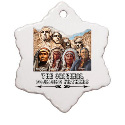 The Original Founding Fathers Native American Ceramic Star Ornament