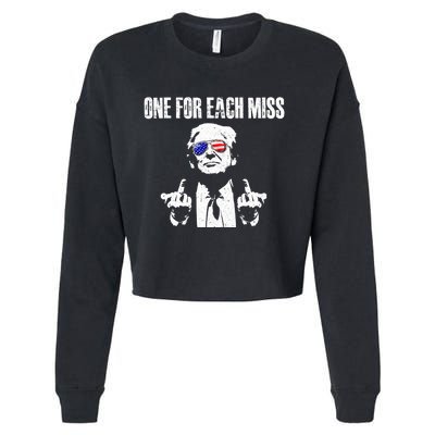 Trump One For Each Miss Cropped Pullover Crew