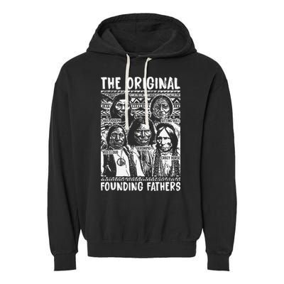The Original Founding Fathers Native American Themed Garment-Dyed Fleece Hoodie