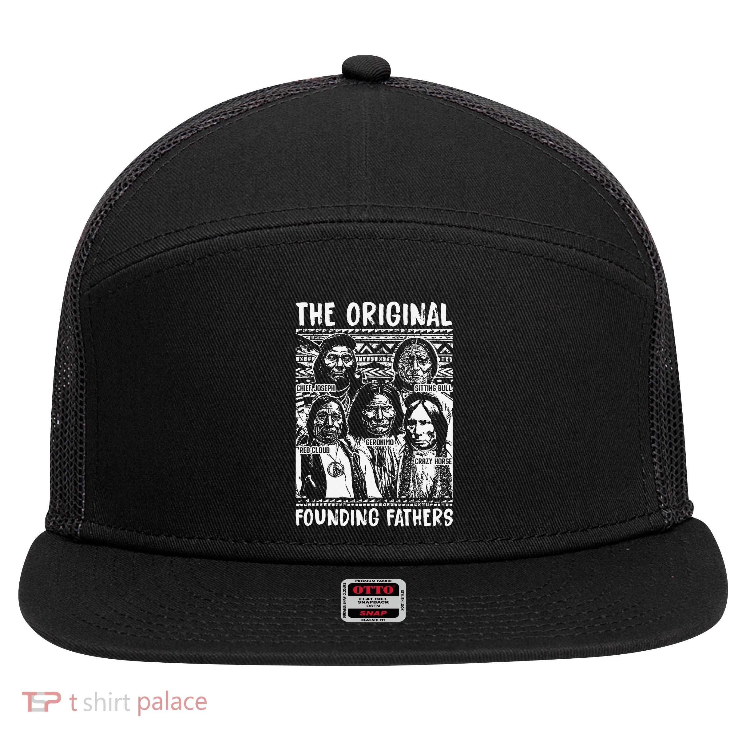 The Original Founding Fathers Native American Themed 7 Panel Mesh Trucker Snapback Hat