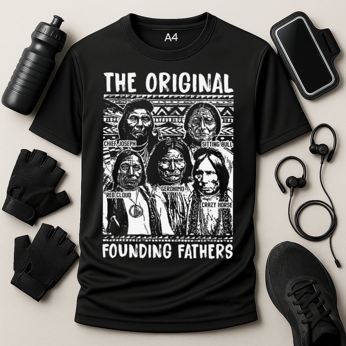 The Original Founding Fathers Native American Themed Cooling Performance Crew T-Shirt