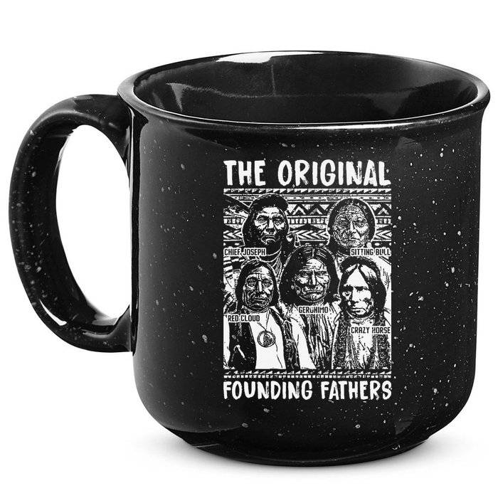 The Original Founding Fathers Native American Themed 15oz Campfire Ceramic Mug