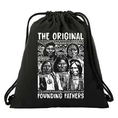 The Original Founding Fathers Native American Themed Drawstring Bag