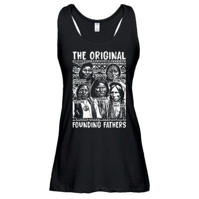 The Original Founding Fathers Native American Themed Ladies Essential Flowy Tank