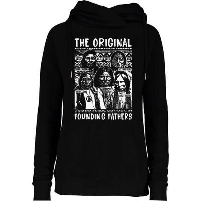 The Original Founding Fathers Native American Themed Womens Funnel Neck Pullover Hood