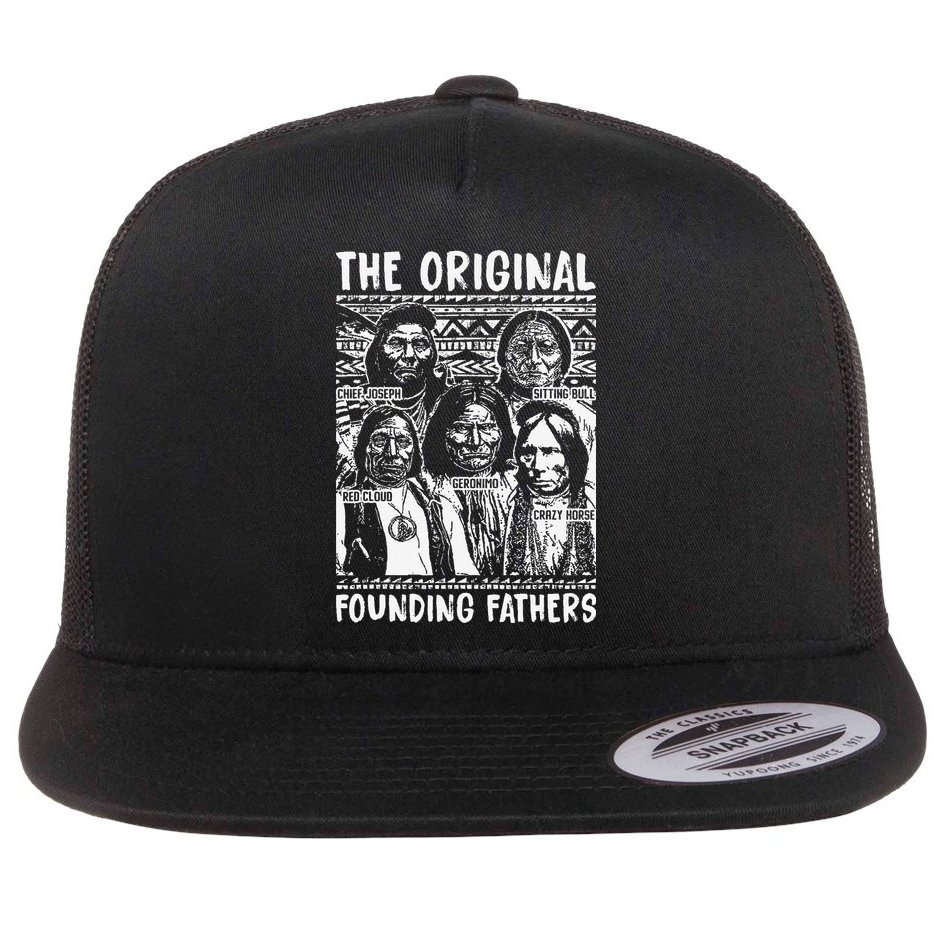 The Original Founding Fathers Native American Themed Flat Bill Trucker Hat