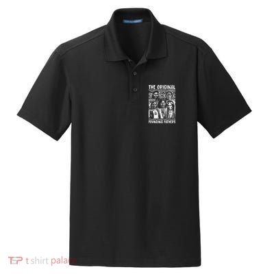 The Original Founding Fathers Native American Themed Dry Zone Grid Polo