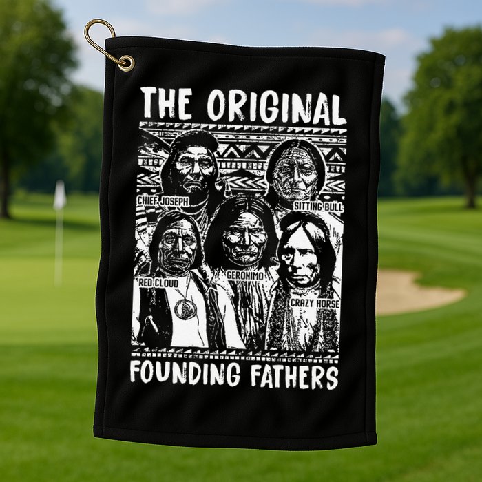 The Original Founding Fathers Native American Themed Golf Towel