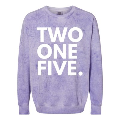 TWO ONE FIVE Area Code 215 Philadelphia PA Pennsylvania USA Colorblast Crewneck Sweatshirt