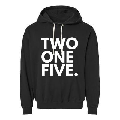 TWO ONE FIVE Area Code 215 Philadelphia PA Pennsylvania USA Garment-Dyed Fleece Hoodie