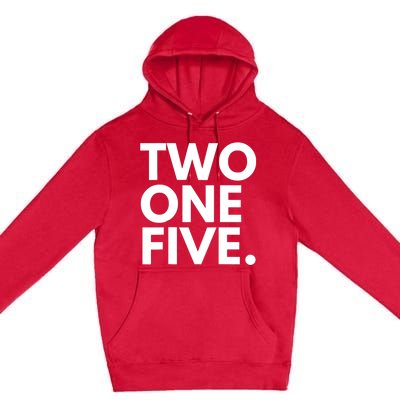 TWO ONE FIVE Area Code 215 Philadelphia PA Pennsylvania USA Premium Pullover Hoodie