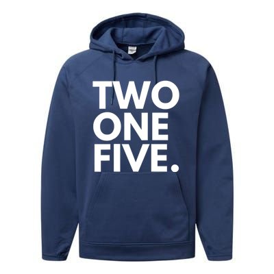 TWO ONE FIVE Area Code 215 Philadelphia PA Pennsylvania USA Performance Fleece Hoodie