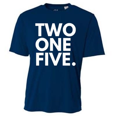 TWO ONE FIVE Area Code 215 Philadelphia PA Pennsylvania USA Cooling Performance Crew T-Shirt