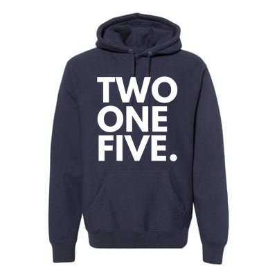 TWO ONE FIVE Area Code 215 Philadelphia PA Pennsylvania USA Premium Hoodie